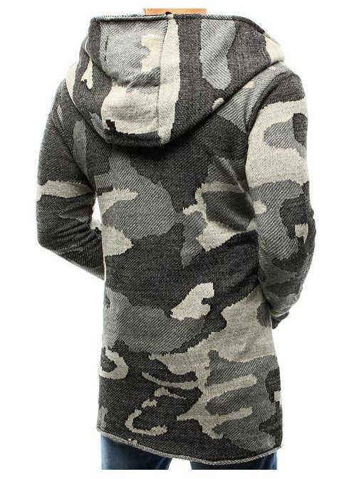 Atraktivní šedý svetr v moderním provedení
