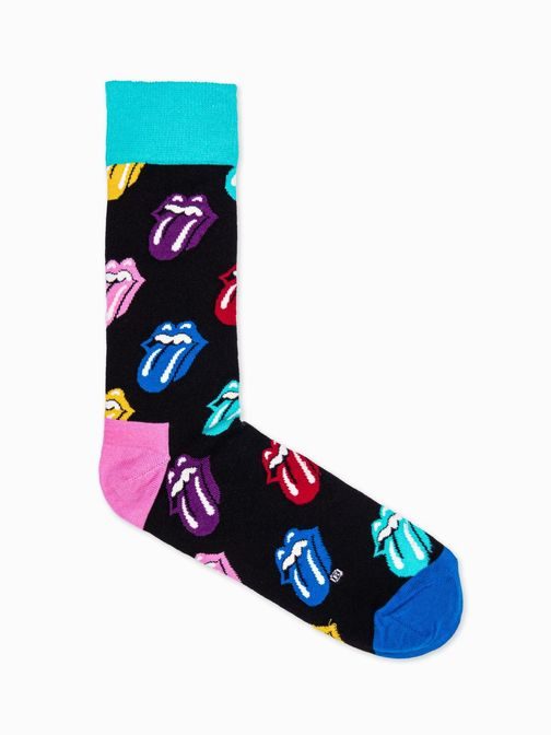 Černé ponožky Rock and roll U90
