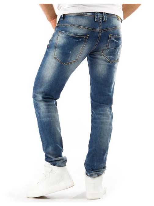 Pánské velmi moderní džíny s potrhaným efektem