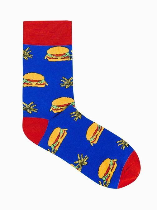 Modré veselé ponožky Hamburger U165