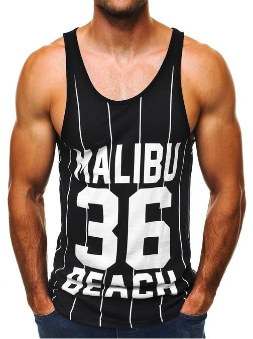 Černé moderní tílko MALIBU BEACH BREEZY 9076