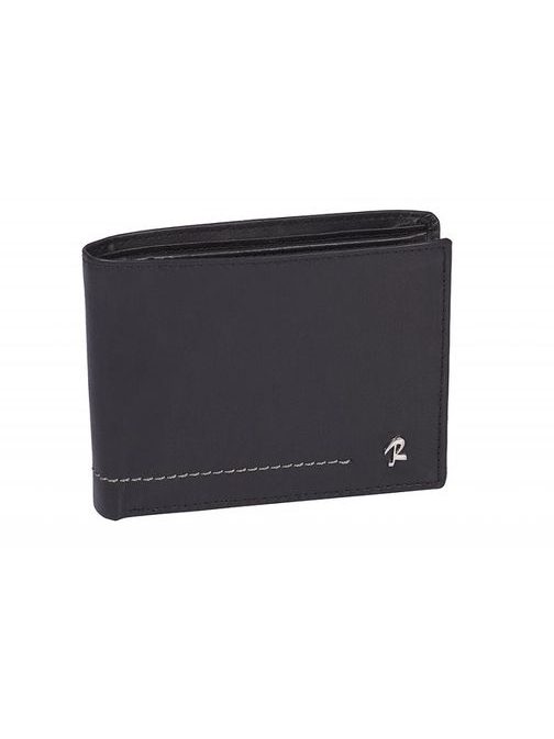 Elegantní černá kožená peněženka Rovicky
