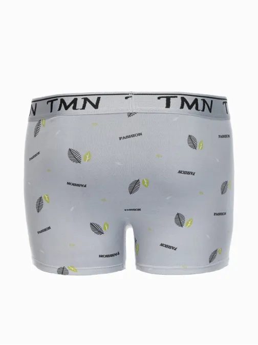 Jedinečné pánské boxerky šedé U467