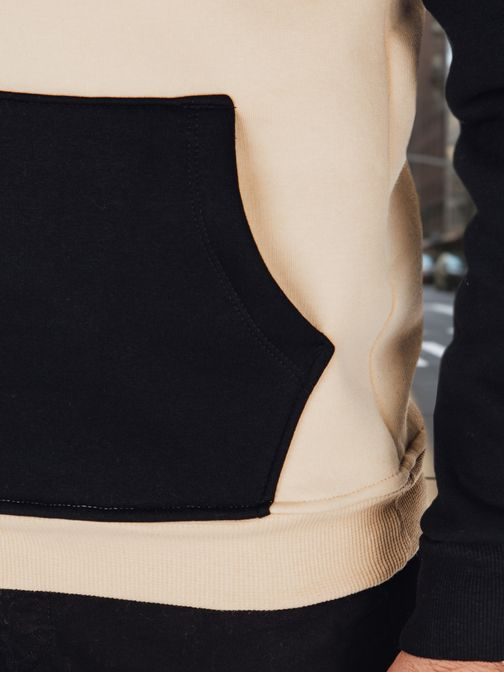 Jedinečná béžová mikina s kapucí