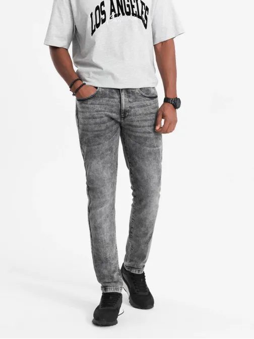 Pánské šedé džíny Slim fit V4 PADP-0110
