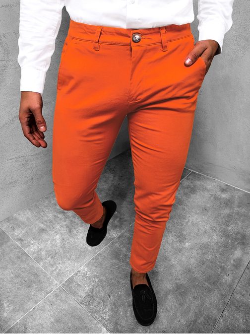 Pánské oranžové chinos kalhoty JB/JP1143/4