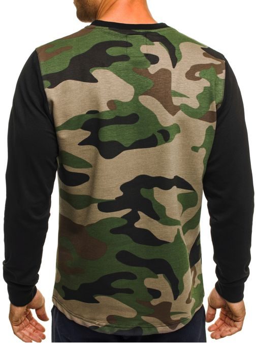 Moderní zelené army styl pánské tričko ATHLETIC 746