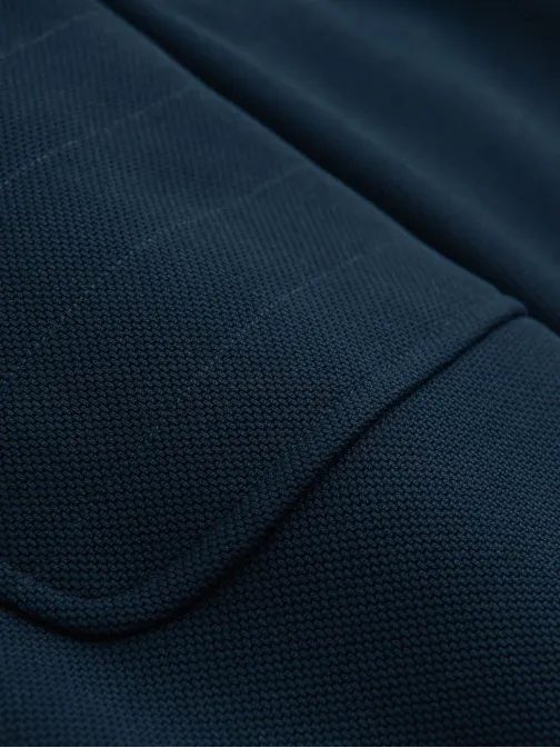 Trendy tmavě modrá motorkářská bunda V1 JALP-0157