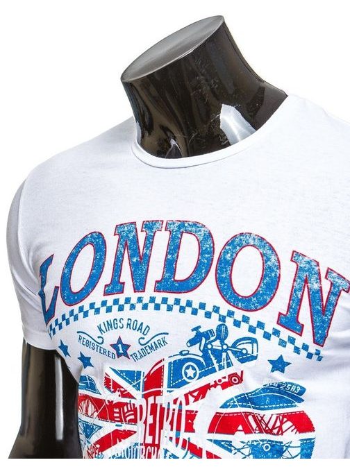 Bílé tričko s nápisem LONDON