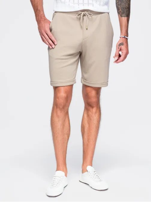 Elegantní béžové kraťasy V3 SRCS-0206