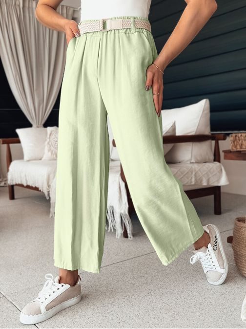 Dámské mátové široké kalhoty Chimas