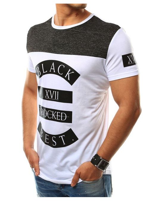 Trendy bílé tričko BLACK BEST
