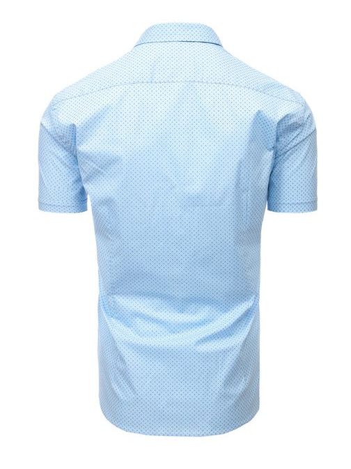 Blankytně modrá košile s jemným vzorem