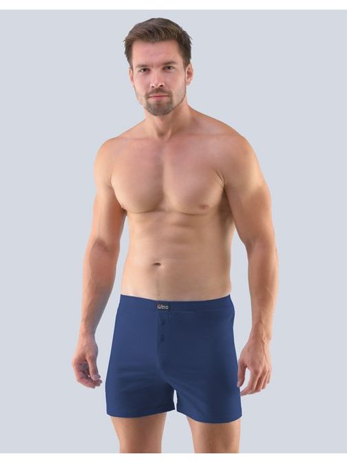 Bavlněné volné trenky v tmavě modré barvě