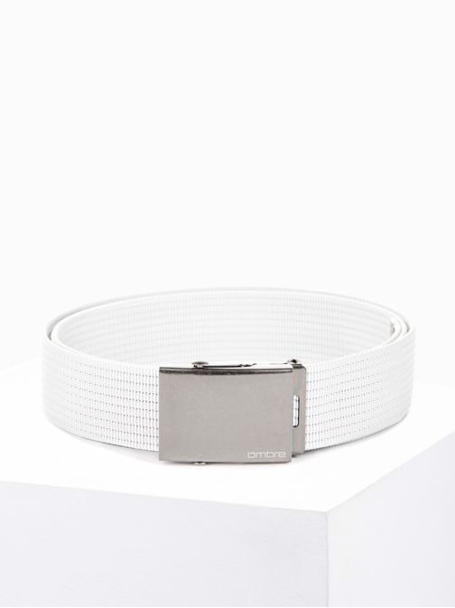 Pánský pásek v bílé barvě A029