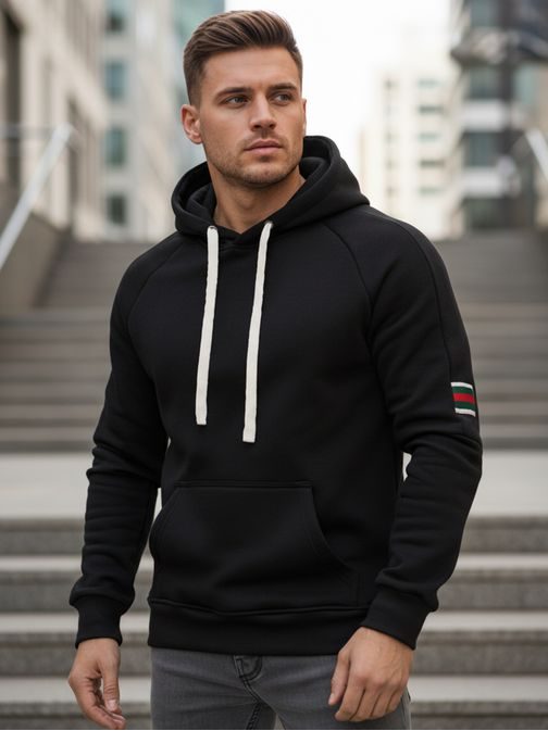 Parádní pánská mikina s kapucí a klokaní kapsou