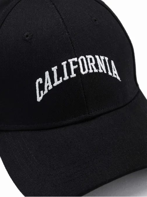 Pánská černá čepice CALIFORNIA H174