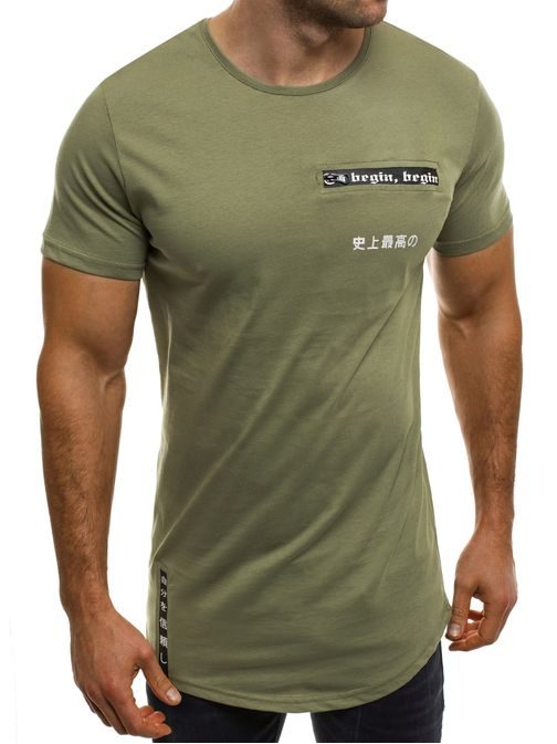 Zelené pohodlné tričko s krátkým rukávem BREEZY 293