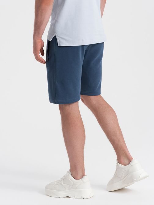 Tmavě modré teplákové kraťasy V4 SRSK-0139