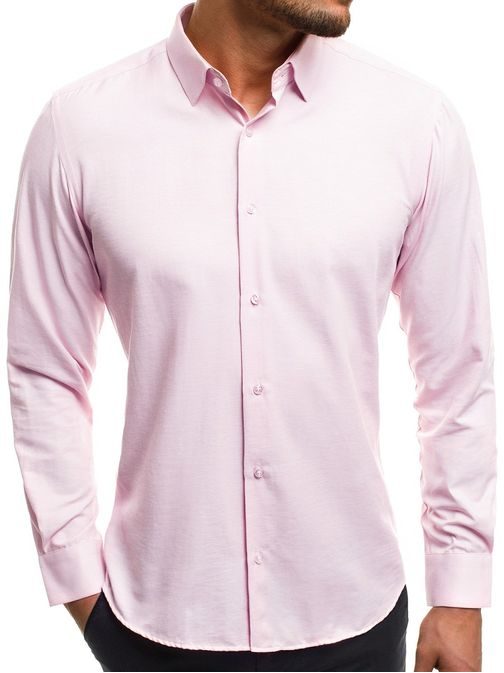 Nádherná růžová pánská košile CSS 001