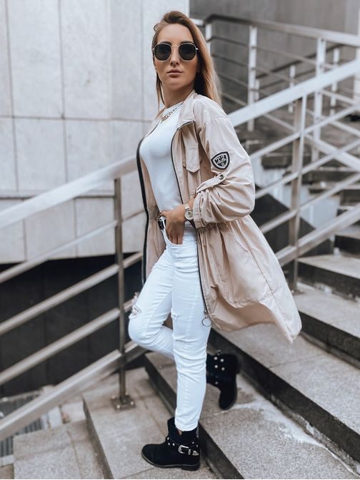 Trendy dámská béžová parka Lissy