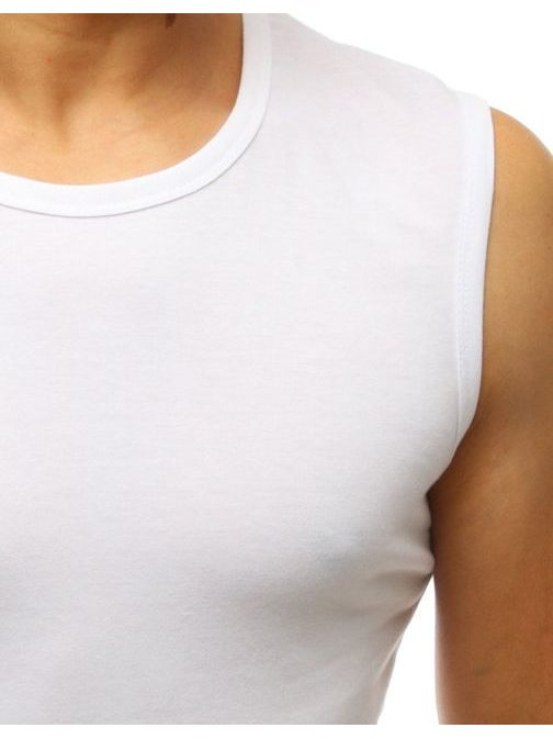 Jednoduché bílé tílko