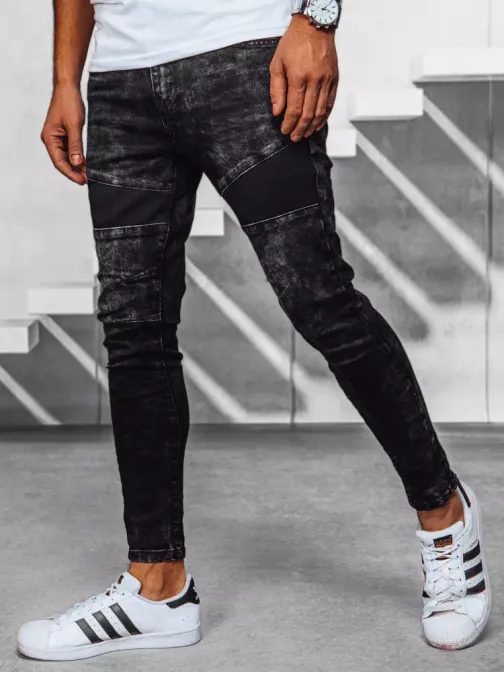 Černé stylové džíny
