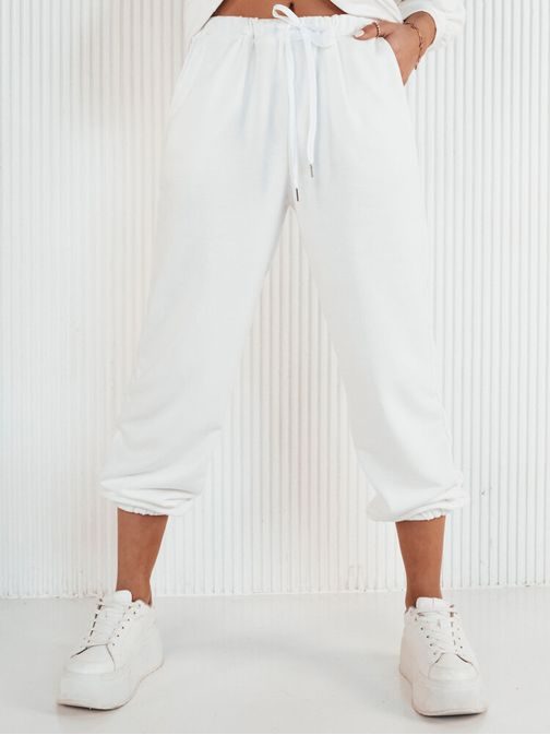 Dámské ecru tepláky v pohodlném provedení Filan