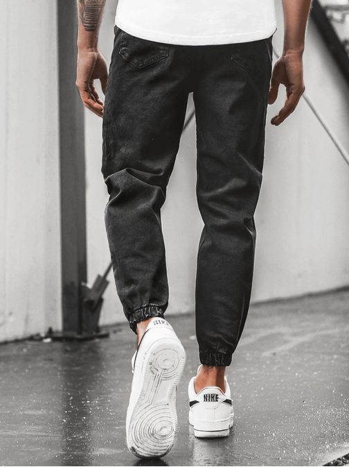 Trendové černé jogger džíny DP/667