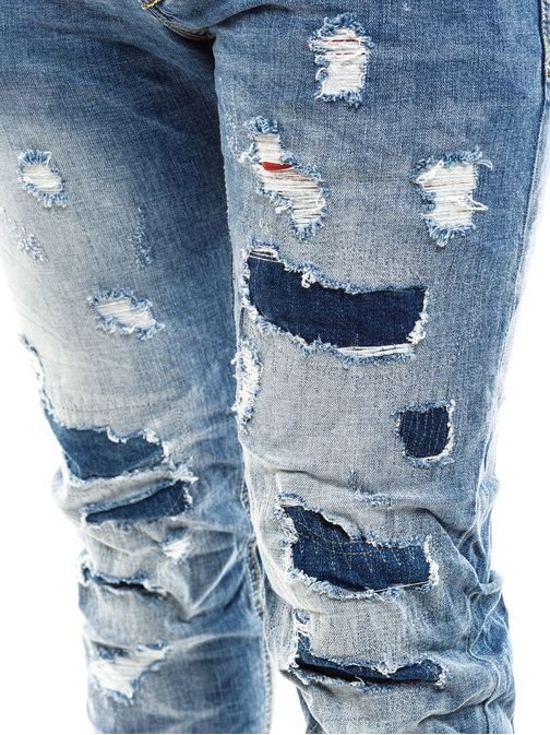 Potrhané pánské džínové kalhoty Y-TWO 2712