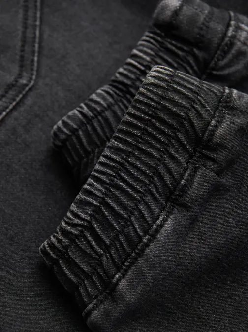 Pánské černé džínové tepláky V4 PADJ-0242