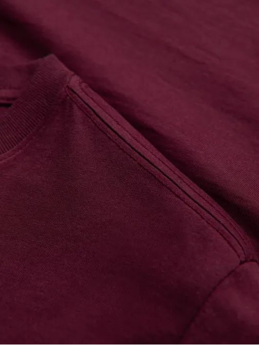 Stylové bordově-černé tričko V5 TSCT-0174