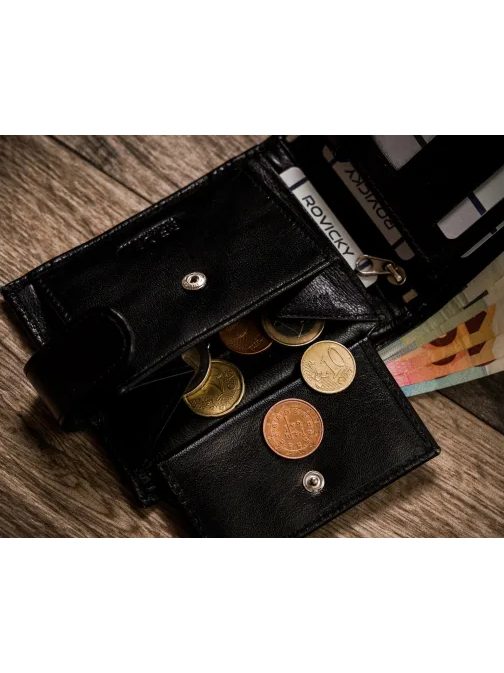 Elegantní kožená pánská peněženka YR s přezkou