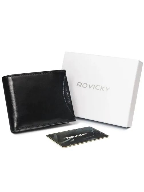 Pánská peněženka Rovicky v černé barvě