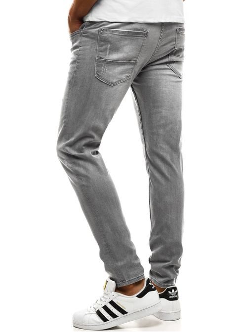 Moderní pánské džíny šedé BREEZY 8008