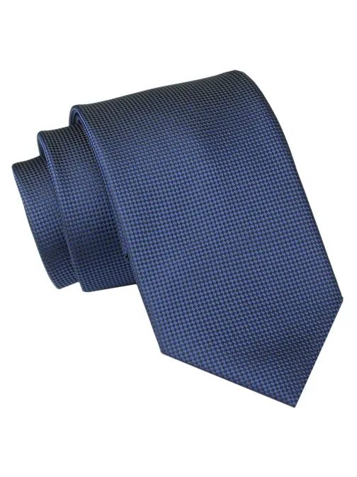 Elegantní tmavě modrá kravata s jemnou texturou