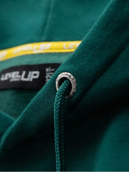 Poutavá zelená unisex mikina V17 SNBC-0105