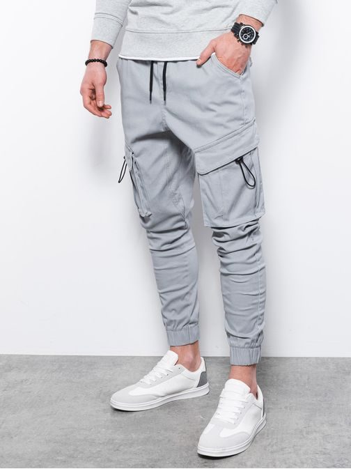 Šedé jogger kalhoty P1026