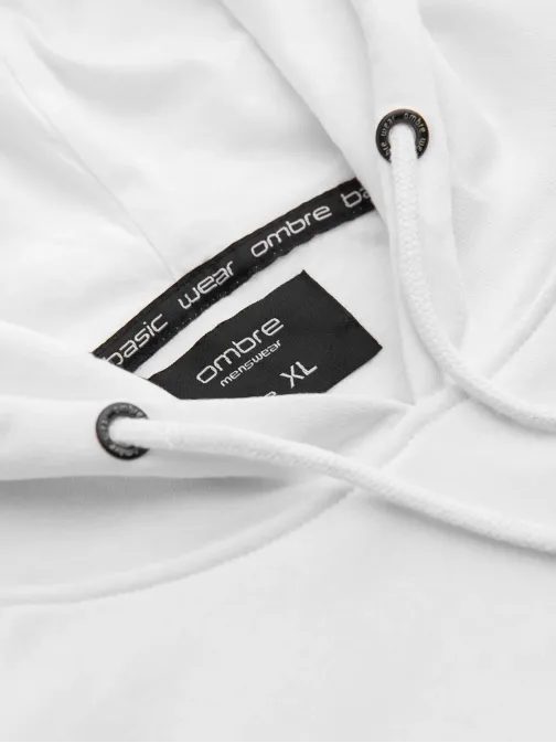 Zajímavá bílá mikina s popisem V1 SSPS-0152