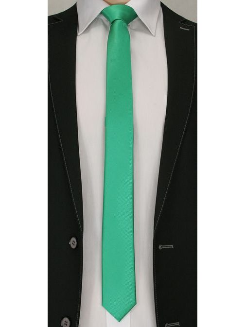 Výrazná zelená pánská kravata