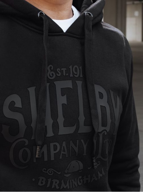 Černá pánská mikina s originálním nápisem