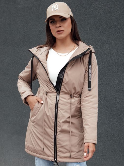 Zajímavá béžová dámská parka Urbanjoy