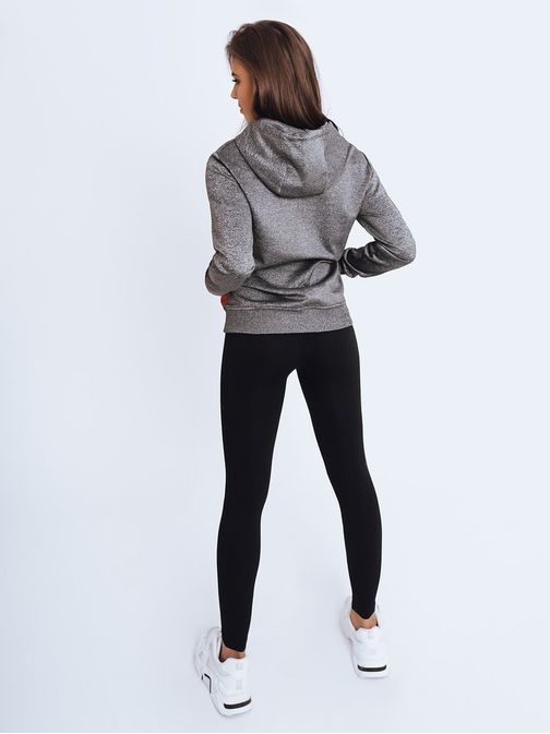 Trendová tmavošedá dámská mikina Gim
