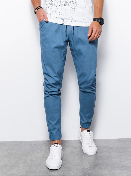 Stylové pánské modré joggery P885