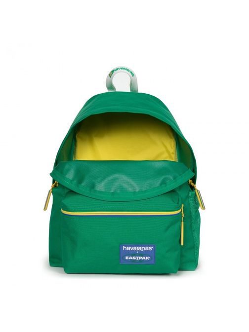 Zelený batoh s barevným zipem EASTPAK PADDED PAK'R