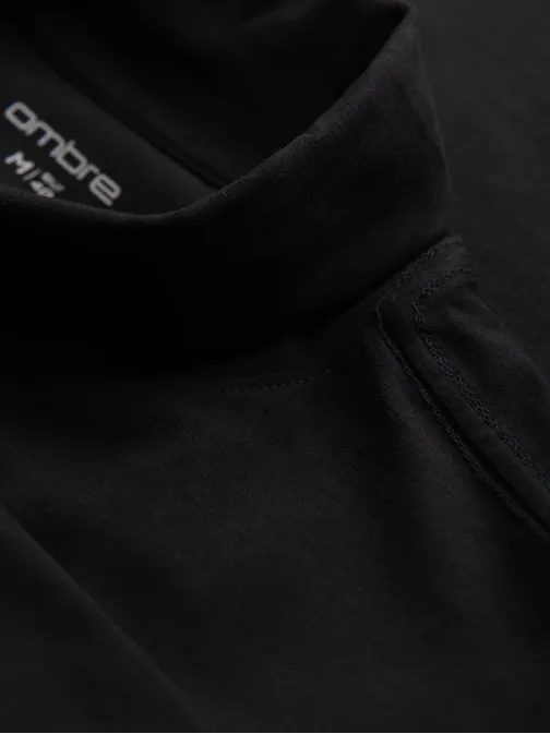 Moderní černý pánský rolák  V1 LSCL-0130