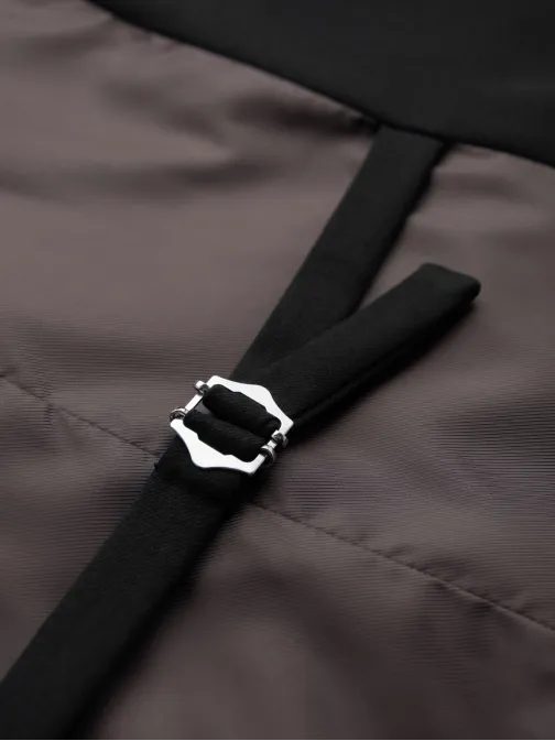 Pánská módní černá vesta V4 BLZV-0142