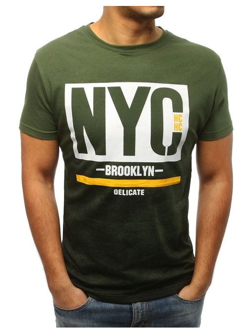 Perfektní zelené tričko NYC