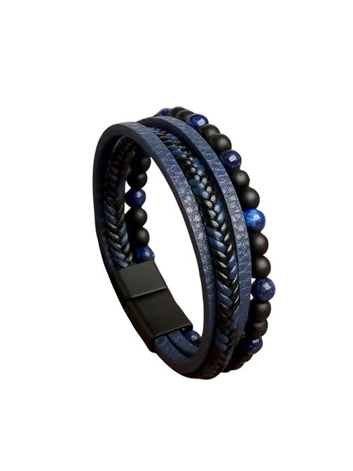 Modrý pánský náramek