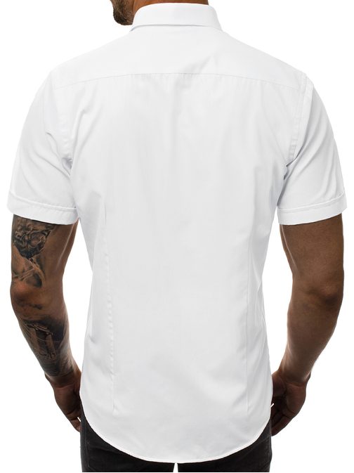 Atraktivní bílá pánská košile  V/K101